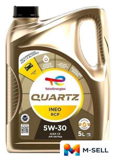Моторное масло Total Quartz Ineo RCP 5W-30 5л - Изображение №1 — Мульти e-магазин M-SELL