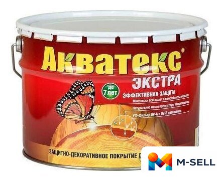 Пропитка Акватекс Экстра 9 л (бесцветный) - Изображение №1 — Мульти e-магазин M-SELL