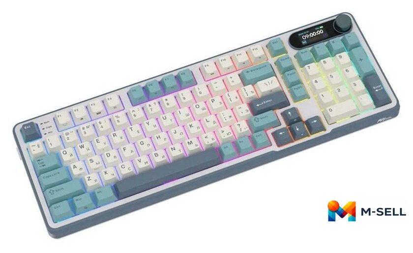 Клавиатура Royal Kludge RK-S98 RGB Light Cloud (RK Chartreuse) - Изображение №3 — Мульти e-магазин M-SELL