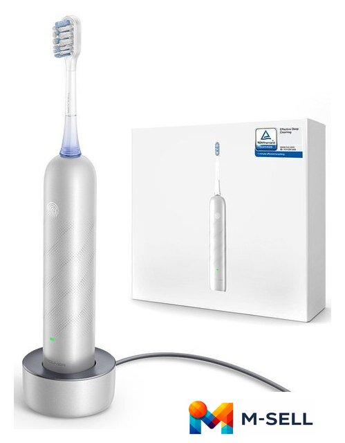 Электрическая зубная щетка Trouver 3D Clean Electric Toothbrush ATB15A (серебристый) - Изображение №3 — Мульти e-магазин M-SELL