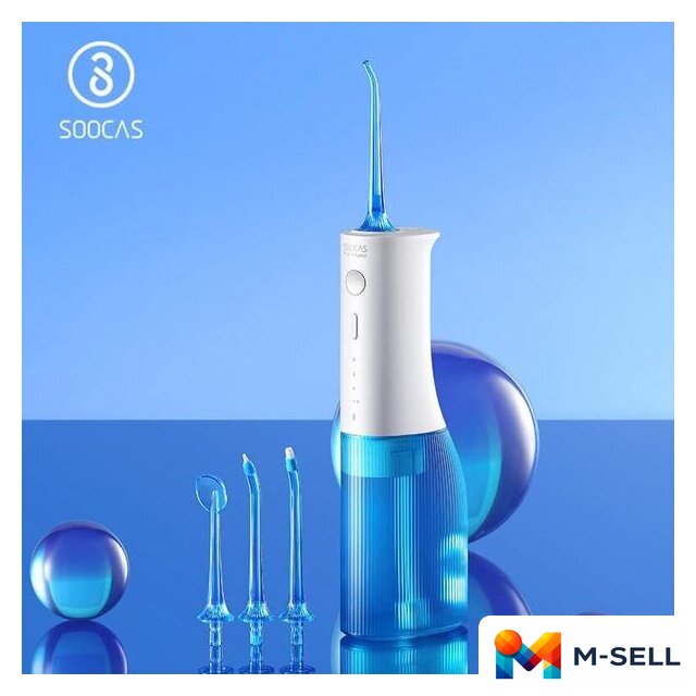 Ирригатор  Soocas W3 Pro (с футляром, синий) - Изображение №2 — Мульти e-магазин M-SELL