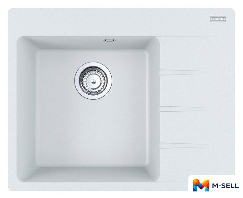 Кухонная мойка Franke Centro CNG 611/211-62 TL Fragranite 114.0639.711 (белый) - Изображение №1 — Мульти e-магазин M-SELL