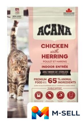 Сухой корм для кошек Acana Indoor Entree 4.5 кг - Изображение №1 — Мульти e-магазин M-SELL