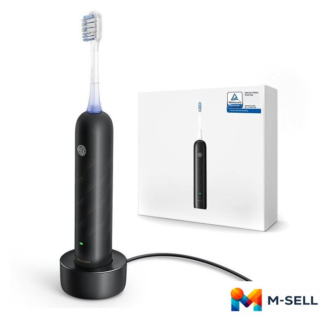 Электрическая зубная щетка Trouver 3D Clean Electric Toothbrush ATB15A (черный) - Изображение №2 — Мульти e-магазин M-SELL