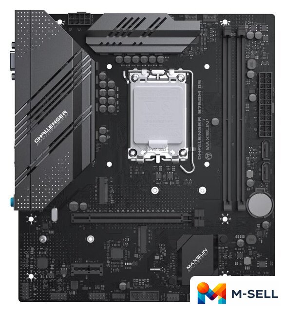 Материнская плата Maxsun Challenger B760M D5 WiFi - Изображение №1 — Мульти e-магазин M-SELL