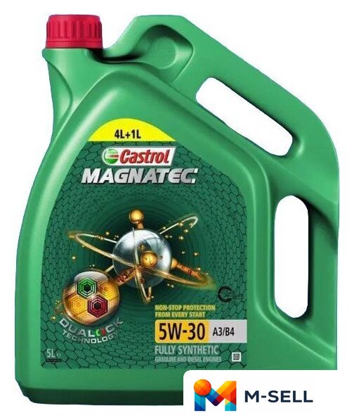 Моторное масло Castrol Magnatec 5W-30 A3/B4 5л - Изображение №1 — Мульти e-магазин M-SELL