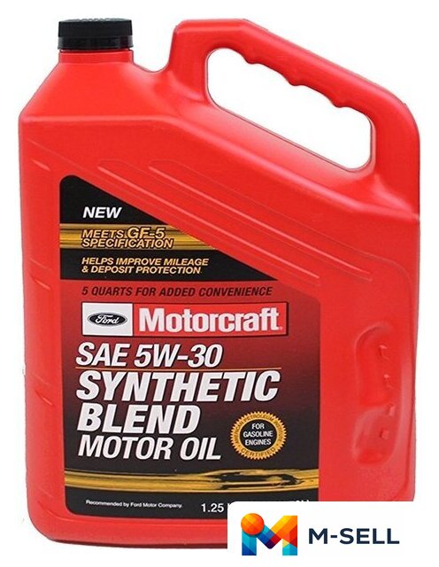 Моторное масло Ford Motorcraft Premium Synthetic Blend 5W-30 4.73л - Изображение №1 — Мульти e-магазин M-SELL