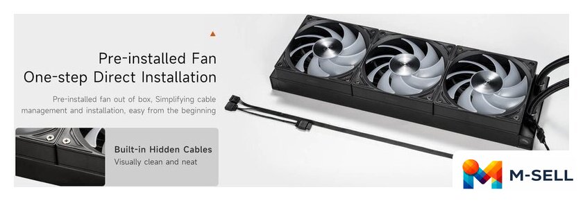 Система жидкостного охлаждения для процессора PCCooler DC360 Pro ARGB Display (черный) - Изображение №7 — Мульти e-магазин M-SELL