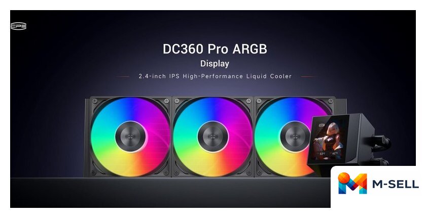 Система жидкостного охлаждения для процессора PCCooler DC360 Pro ARGB Display (черный) - Изображение №6 — Мульти e-магазин M-SELL