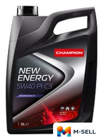 Моторное масло Champion New Energy PI C3 5W-40 5л - Изображение №1 — Мульти e-магазин M-SELL