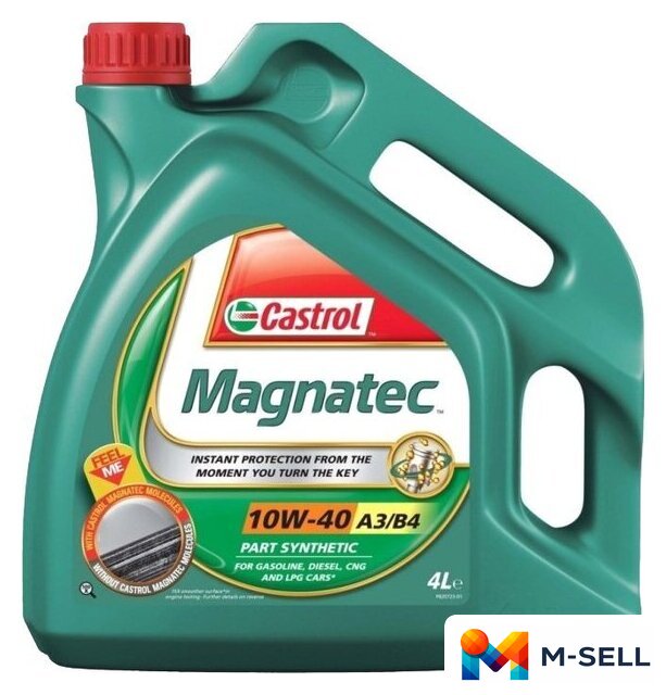 Моторное масло Castrol Magnatec 10W-40 A3/B4 4л - Изображение №1 — Мульти e-магазин M-SELL