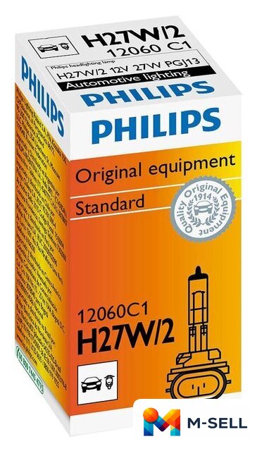 Галогенная лампа Philips H27W/2 Standart 1шт [12060C1] - Изображение №1 — Мульти e-магазин M-SELL