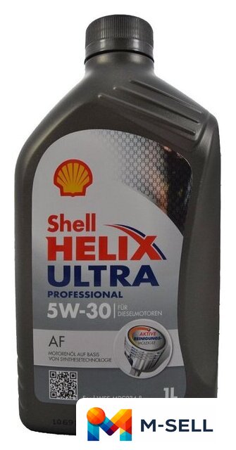 Моторное масло Shell Helix Ultra Professional AF 5W-30 1л - Изображение №1 — Мульти e-магазин M-SELL