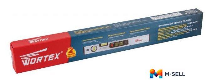 Уровень строительный Wortex DL 4000 323007 - Изображение №2 — Мульти e-магазин M-SELL