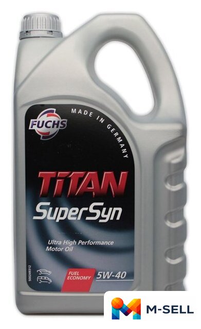 Моторное масло Fuchs Titan Supersyn 5W-40 4л - Изображение №1 — Мульти e-магазин M-SELL