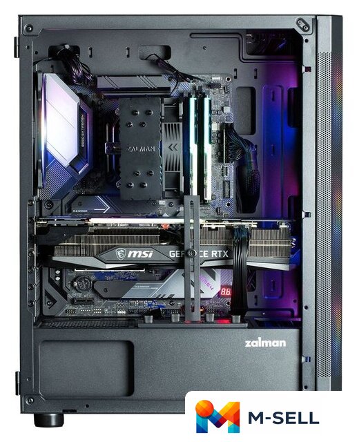 Корпус Zalman i4 TG (черный) - Изображение №5 — Мульти e-магазин M-SELL