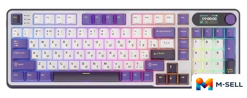 Клавиатура Royal Kludge RK-S98 RGB Blackberry (RK Brown) - Изображение №2 — Мульти e-магазин M-SELL