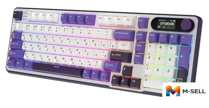Клавиатура Royal Kludge RK-S98 RGB Blackberry (RK Brown) - Изображение №6 — Мульти e-магазин M-SELL