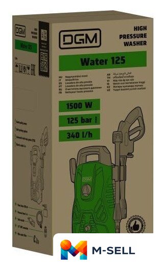 Мойка высокого давления DGM Water 125 - Изображение №4 — Мульти e-магазин M-SELL