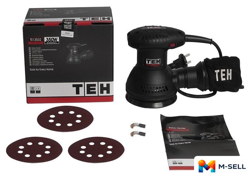 Эксцентриковая шлифмашина TEH TS12532 - Изображение №5 — Мульти e-магазин M-SELL