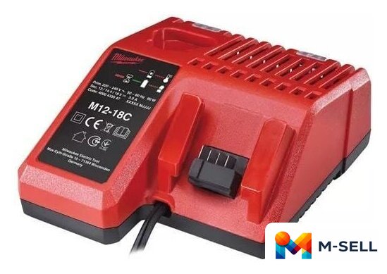 Зарядное устройство Milwaukee M12-18C 4932352959 (12-18В) - Изображение №1 — Мульти e-магазин M-SELL