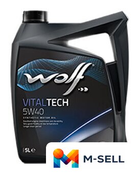 Моторное масло Wolf Vital Tech 5W-40 5л - Изображение №1 — Мульти e-магазин M-SELL