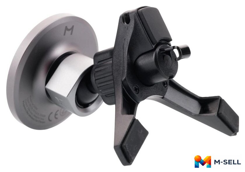 Держатель для смартфона Magssory Disc KIT002 (серый) - Изображение №4 — Мульти e-магазин M-SELL