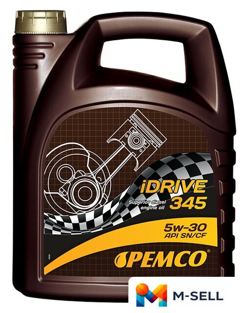 Моторное масло Pemco iDRIVE 345 5W-30 API SN/CF 5л - Изображение №1 — Мульти e-магазин M-SELL