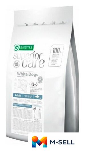 Сухой корм для собак Nature's Protection SC Whitе Dogs Grain Free White Fish Large Breeds 17 кг - Изображение №1 — Мульти e-магазин M-SELL