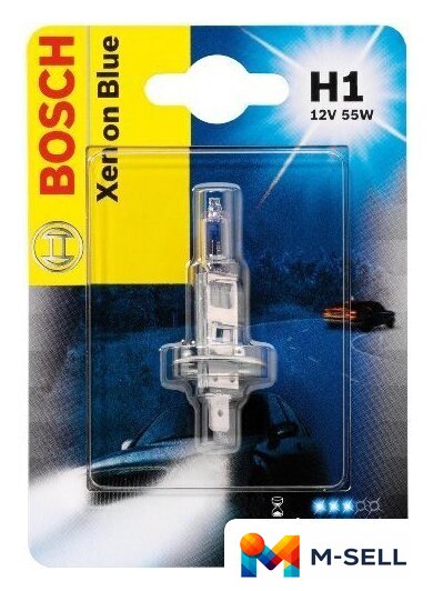 Галогенная лампа Bosch H1 Xenon Blue Blister 1шт - Изображение №6 — Мульти e-магазин M-SELL