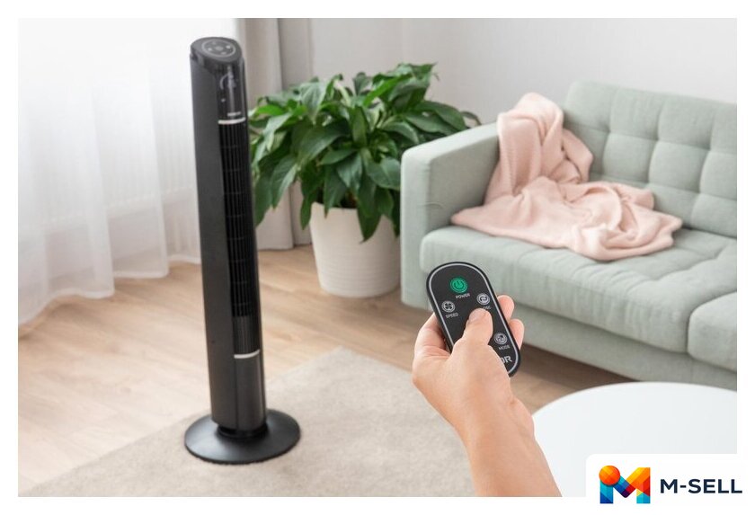 Колонный вентилятор Sencor SFT 4207BK - Изображение №9 — Мульти e-магазин M-SELL