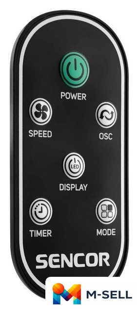Колонный вентилятор Sencor SFT 4207BK - Изображение №6 — Мульти e-магазин M-SELL