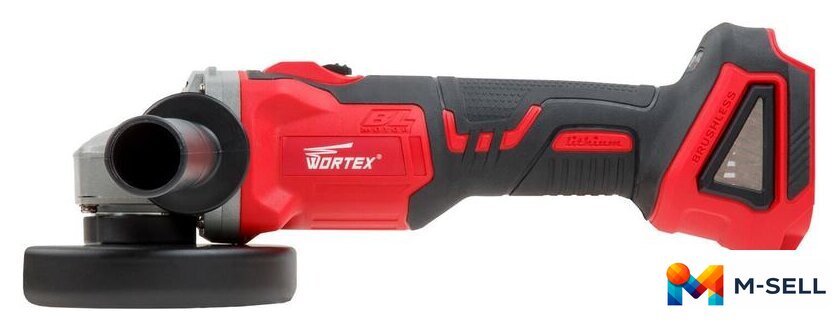 Угловая шлифмашина Wortex CAG 1812 E 1BCAG001A29 (с 1-им АКБ) - Изображение №4 — Мульти e-магазин M-SELL
