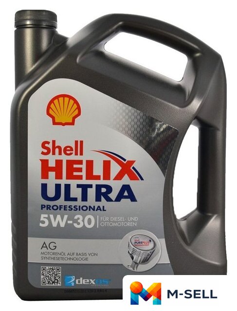 Моторное масло Shell Helix Ultra Professional AG 5W-30 5л - Изображение №1 — Мульти e-магазин M-SELL