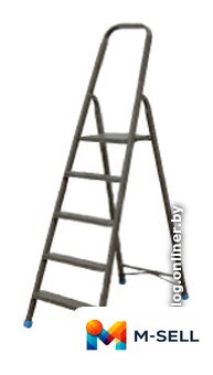 Лестница-стремянка LadderBel 5 ступеней [STR-AL-5] - Изображение №1 — Мульти e-магазин M-SELL