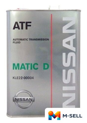 Трансмиссионное масло Nissan ATF Matic Fluid D 4л - Изображение №1 — Мульти e-магазин M-SELL