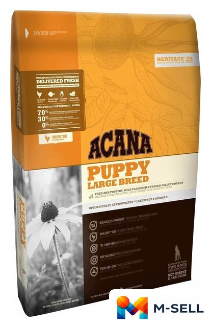 Сухой корм для собак Acana Puppy Large Breed 11.4 кг - Изображение №1 — Мульти e-магазин M-SELL