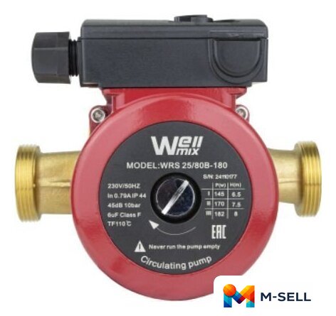 Циркуляционный насос Wellmix WRS 32/60 B 180 - Изображение №1 — Мульти e-магазин M-SELL