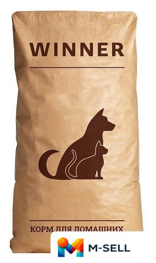 Сухой корм для собак Мираторг Winner с курицей для средних и крупных пород 15 кг - Изображение №1 — Мульти e-магазин M-SELL