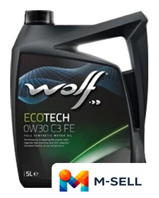 Моторное масло Wolf EcoTech 0W30 C3 FE 5л - Изображение №1 — Мульти e-магазин M-SELL