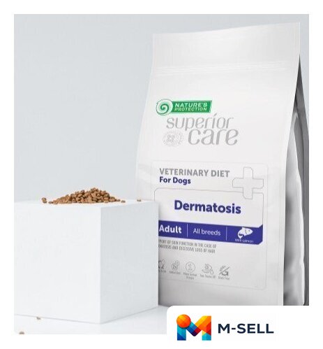 Сухой корм для собак Nature's Protection Vet Diet Dermatosis NPSCVET47581 10 кг - Изображение №2 — Мульти e-магазин M-SELL
