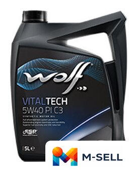 Моторное масло Wolf Vital Tech 5W-40 PI C3 4л - Изображение №1 — Мульти e-магазин M-SELL