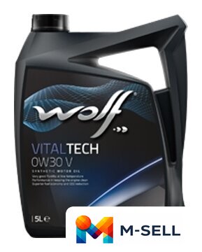 Моторное масло Wolf VitalTech V 0W-30 5л - Изображение №1 — Мульти e-магазин M-SELL