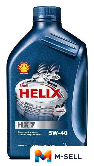 Моторное масло Shell Helix HX7 5W-40 1л - Изображение №1 — Мульти e-магазин M-SELL