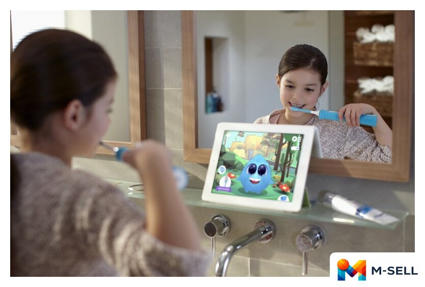 Электрическая зубная щетка Philips Sonicare For Kids [HX6322/04] - Изображение №9 — Мульти e-магазин M-SELL