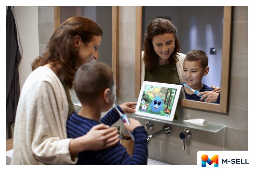 Электрическая зубная щетка Philips Sonicare For Kids [HX6322/04] - Изображение №10 — Мульти e-магазин M-SELL