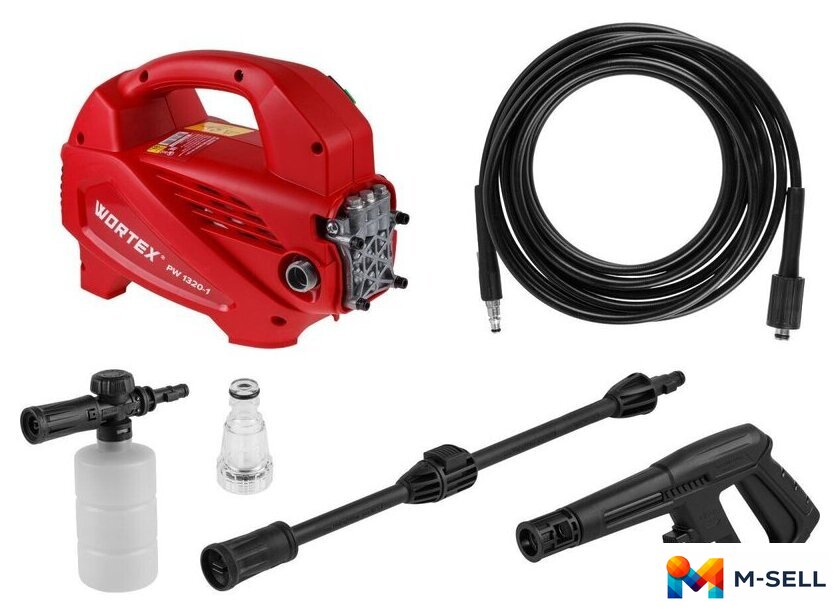 Мойка высокого давления Wortex PW 1320-1 2335114 - Изображение №1 — Мульти e-магазин M-SELL