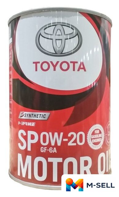 Моторное масло Toyota Motor Oil SP GF-6A 0W-20 1л - Изображение №1 — Мульти e-магазин M-SELL