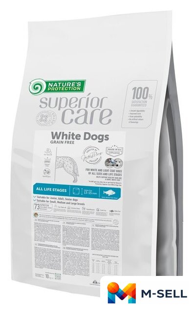 Сухой корм для собак Nature's Protection SC White Dogs White Fish NPSC47593 10 кг - Изображение №1 — Мульти e-магазин M-SELL
