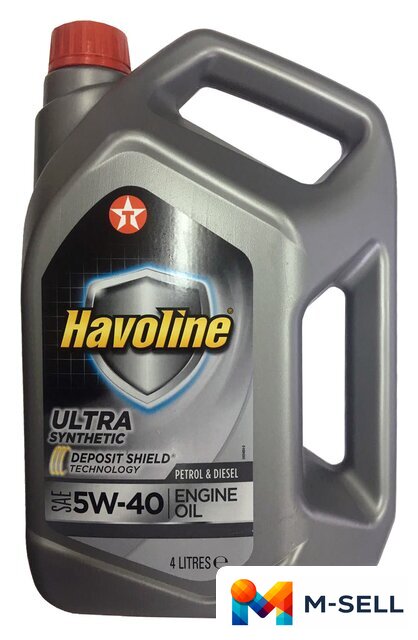 Моторное масло Texaco Havoline Ultra 5W-40 4л - Изображение №1 — Мульти e-магазин M-SELL